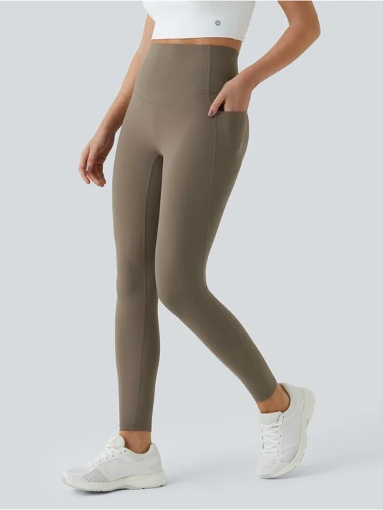 Halara UltraSculpt High Waisted Tummy Control Pocket Leggings Medium NWT - Picture 7 of 9